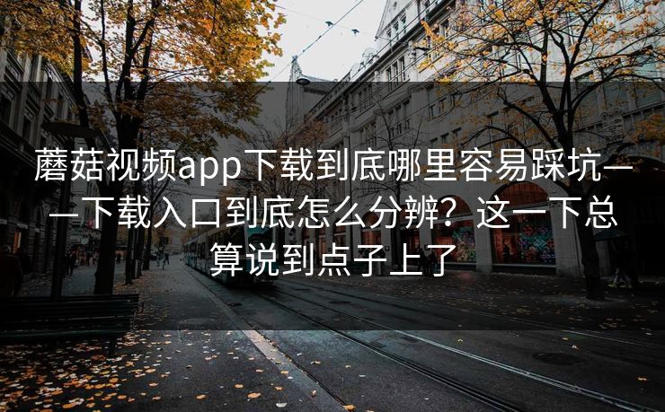 蘑菇视频app下载到底哪里容易踩坑——下载入口到底怎么分辨？这一下总算说到点子上了